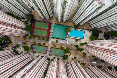 Aerial view of cityscape