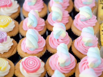 Close-up of cupcakes