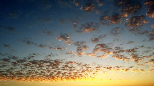 Scenic view of sky during sunset