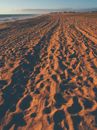 Scenic view of desert against sky