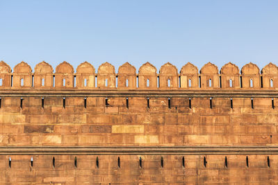 Pattern of wall in red fort . delhi-world heritage, delhi, india