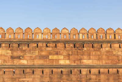 Pattern of wall in red fort . delhi-world heritage, delhi, india