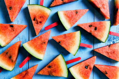 High angle view of chopped fruits in plate