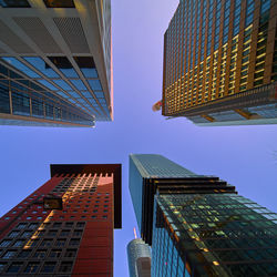 Low angle view of buildings against sky