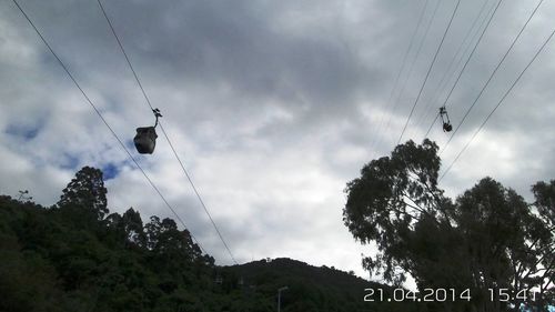 Low angle view of birds flying against sky