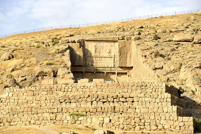 View of old ruins against the sky