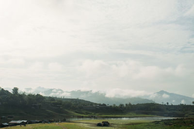 Scenic view of landscape against sky