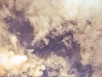 Low angle view of clouds in sky