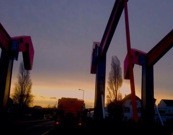 Low angle view of built structure against sky