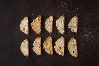 Directly above shot of bread