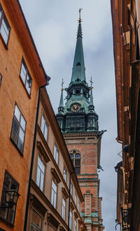 Low angle view of buildings against sky