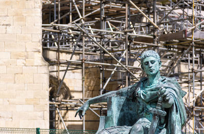 Statue of constantine the great at york minster