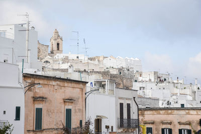 Low angle view of buildings in city