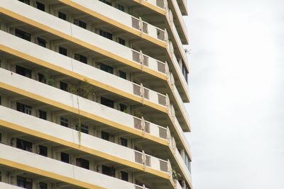 Low angle view of apartment building