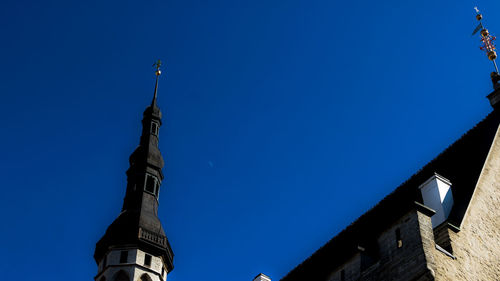 Low angle view of statue of building