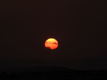 Scenic view of sunset against sky