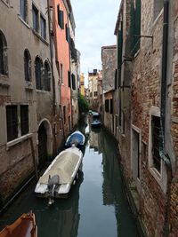 Canal amidst buildings in city