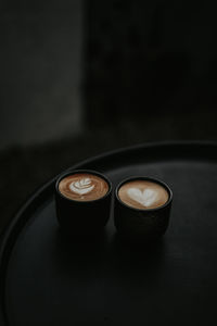 Close-up of coffee cup on table