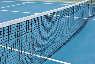 Tennis net in court