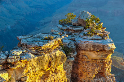 View of rock formations