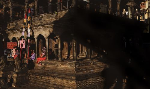 Panoramic view of a temple