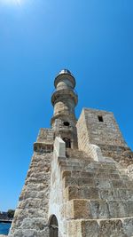 Old lighthouse, venetian harbor, chania, crete