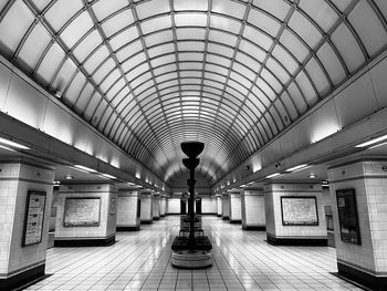 Interior of subway station