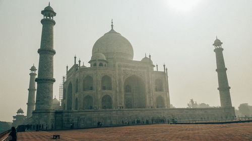 View of temple against clear sky