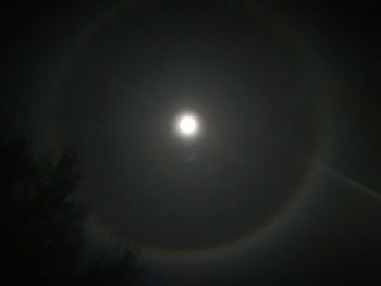 Low angle view of moon at night