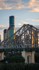 View of suspension bridge