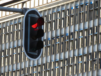 Low angle view of stop light 