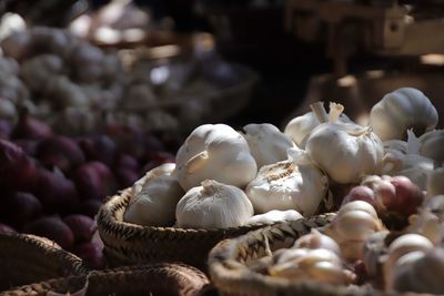 Close-up of fruits in market