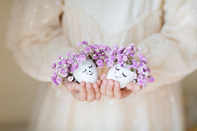 Close-up of wedding rings