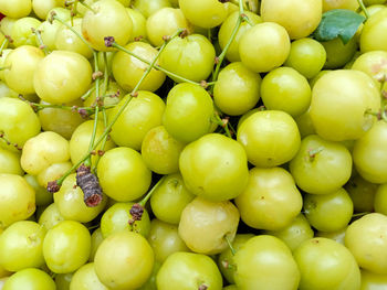 Full frame shot of fruits for sale in market