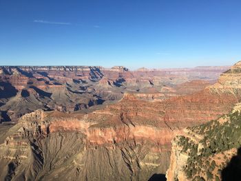 Scenic view of landscape against clear sky