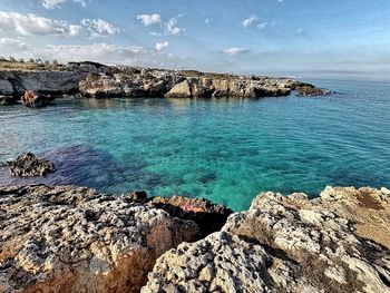 Scenic view of sea against sky