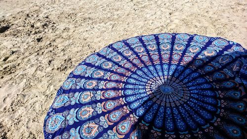 Close-up of blue sand