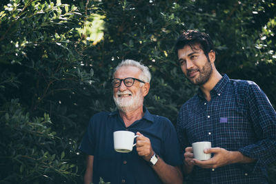 Young man drinking coffee