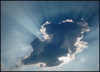 Low angle view of clouds in sky