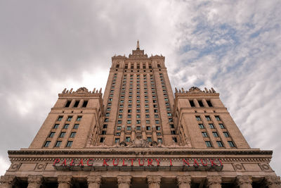 Low angle view of building against sky