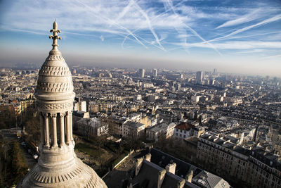 High angle view of cityscape