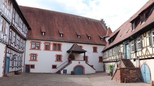 Exterior of residential buildings against sky