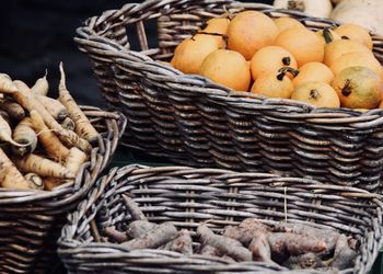 Close-up of food in basket