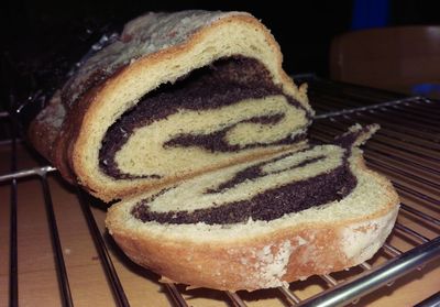 Close-up of dessert on table