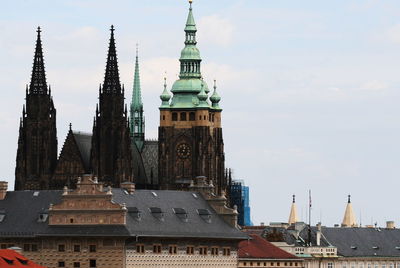 View of buildings against sky in city