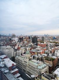 High angle view of cityscape