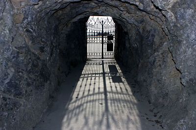 A pedestrian tunnel in the resort quarter of the old city of pyatigorsk, northern caucasus.