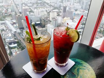 Close-up of drink on table