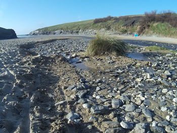 Rocks in sea