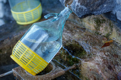 Close-up of water bottle